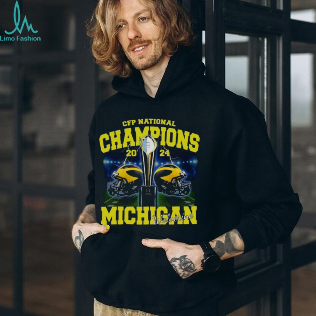Michigan Wolverines CFP National Champions 2024 Helmet Shirt Michigan Wolverines CFP National Champions 2024 Helmet Shirt