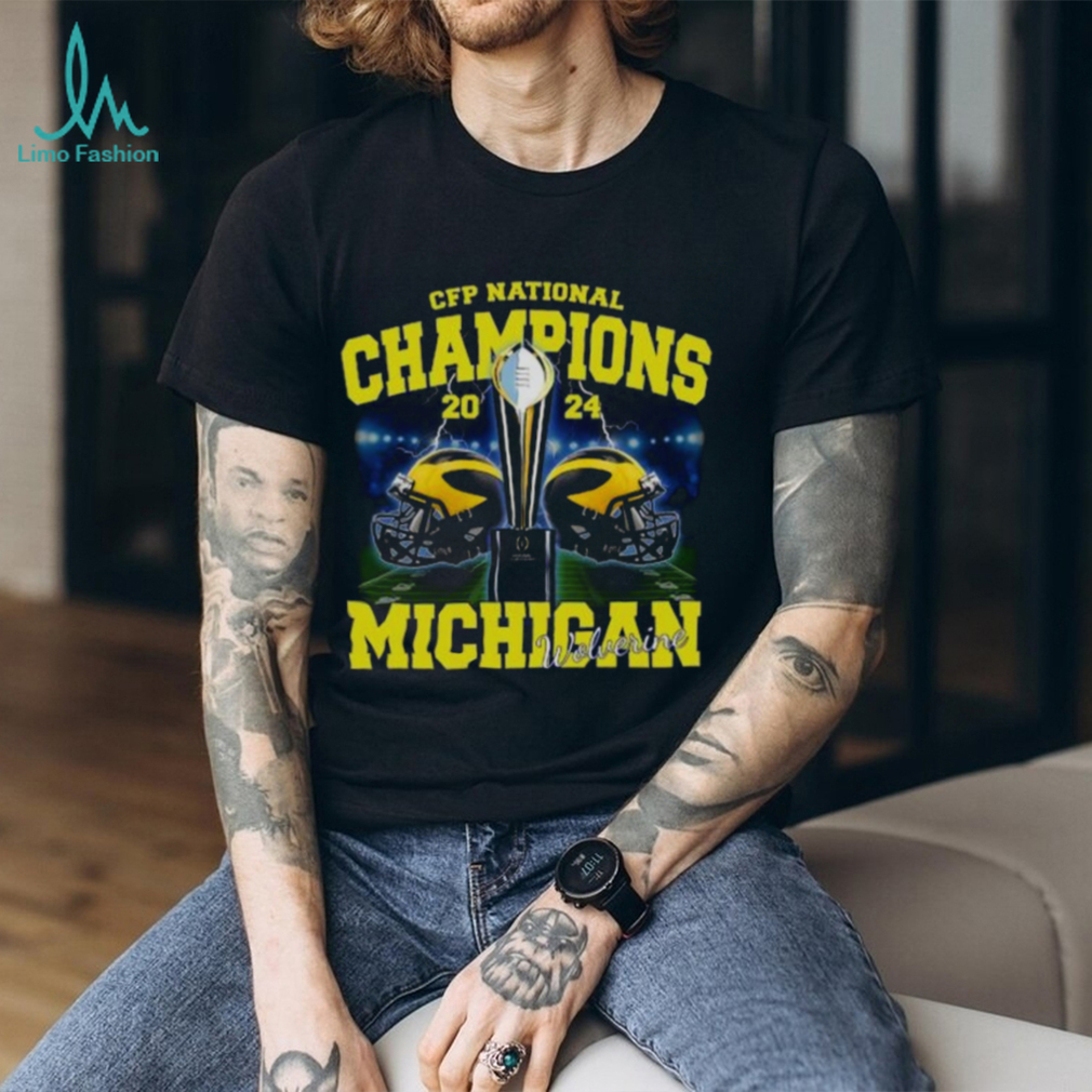 Michigan Wolverines CFP National Champions 2024 Helmet Shirt Michigan Wolverines CFP National Champions 2024 Helmet Shirt