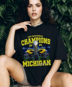 Michigan Wolverines CFP National Champions 2024 Helmet Shirt, hoodie, sweater, long sleeve and tank top Michigan Wolverines CFP National Champions 2024 Helmet Shirt