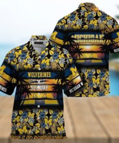 Michigan Wolverines Came All Day Flora Hawaiian Shirt