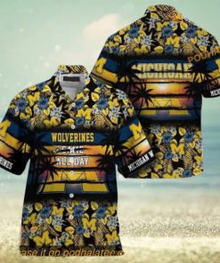 Michigan Wolverines Came All Day Flora Hawaiian Shirt