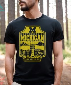 Michigan Wolverines Campus Badge Comfort Colors Ann Arbor, MI Shirt