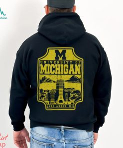 Michigan Wolverines Campus Badge Comfort Colors Ann Arbor, MI Shirt