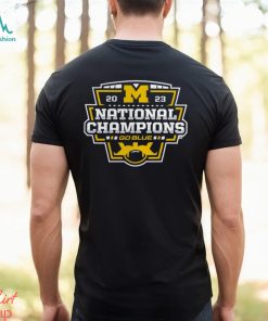 Michigan Wolverines College Football Playoff 2023 National Champions Big & Tall Official Logo T Shirt