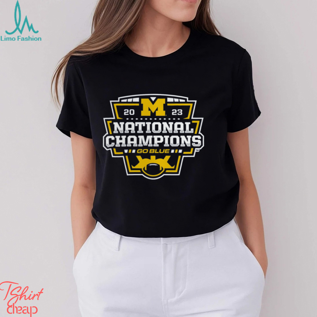 Michigan Wolverines College Football Playoff 2023 National Champions Big & Tall Official Logo T Shirt Michigan Wolverines College Football Playoff 2023 National Champions Big & Tall Official Logo T Shirt