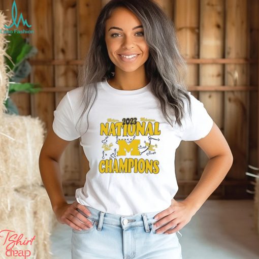 Michigan Wolverines College Football Playoff 2023 National Champions Boyfriend T Shirt