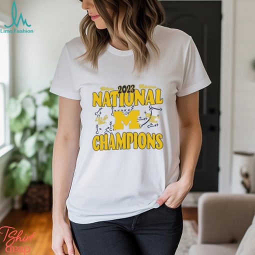 Michigan Wolverines College Football Playoff 2023 National Champions Boyfriend T Shirt