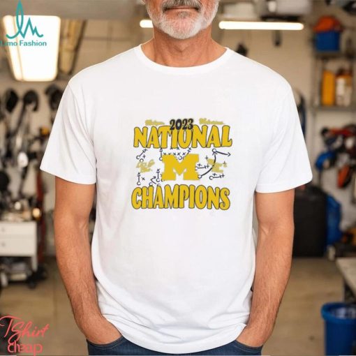 Michigan Wolverines College Football Playoff 2023 National Champions Boyfriend T Shirt