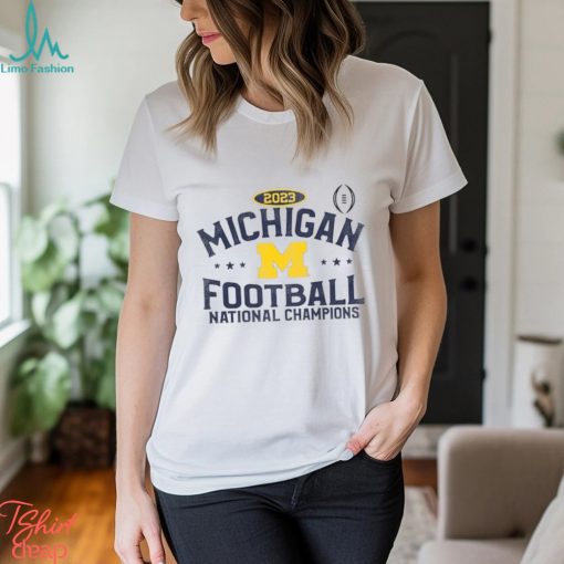 Michigan Wolverines College Football Playoff 2023 National Champions Build Back Oversized Long Sleeve T Shirt