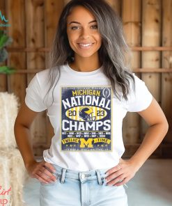 Michigan Wolverines College Football Playoff 2023 National Champions Build Back T Shirt