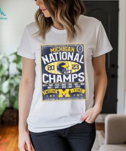 Michigan Wolverines College Football Playoff 2023 National Champions Build Back T Shirt