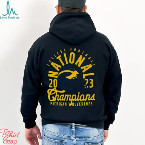Michigan Wolverines College Football Playoff 2023 National Champions Comfort Colors Mascot Overlay T Shirt