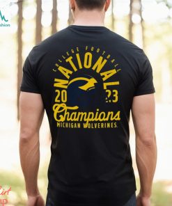 Michigan Wolverines College Football Playoff 2023 National Champions Comfort Colors Mascot Overlay T Shirt