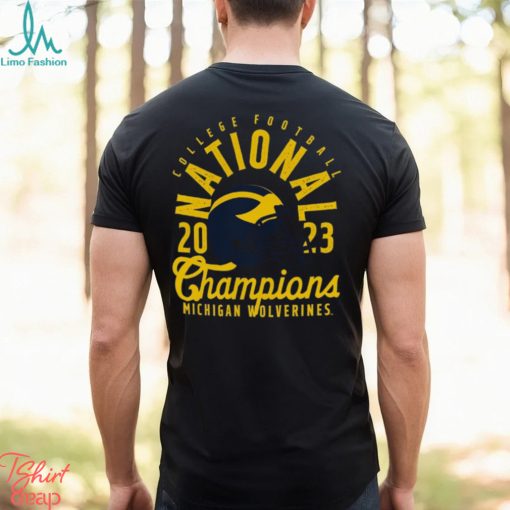 Michigan Wolverines College Football Playoff 2023 National Champions Comfort Colors Mascot Overlay T Shirt