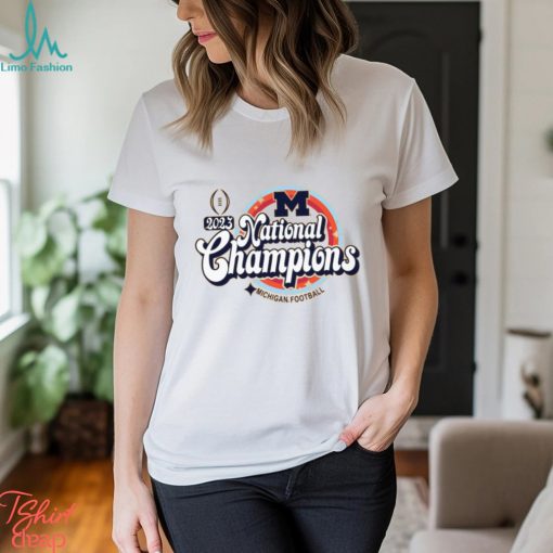 Michigan Wolverines College Football Playoff 2023 National Champions Cropped Long Sleeve T Shirt