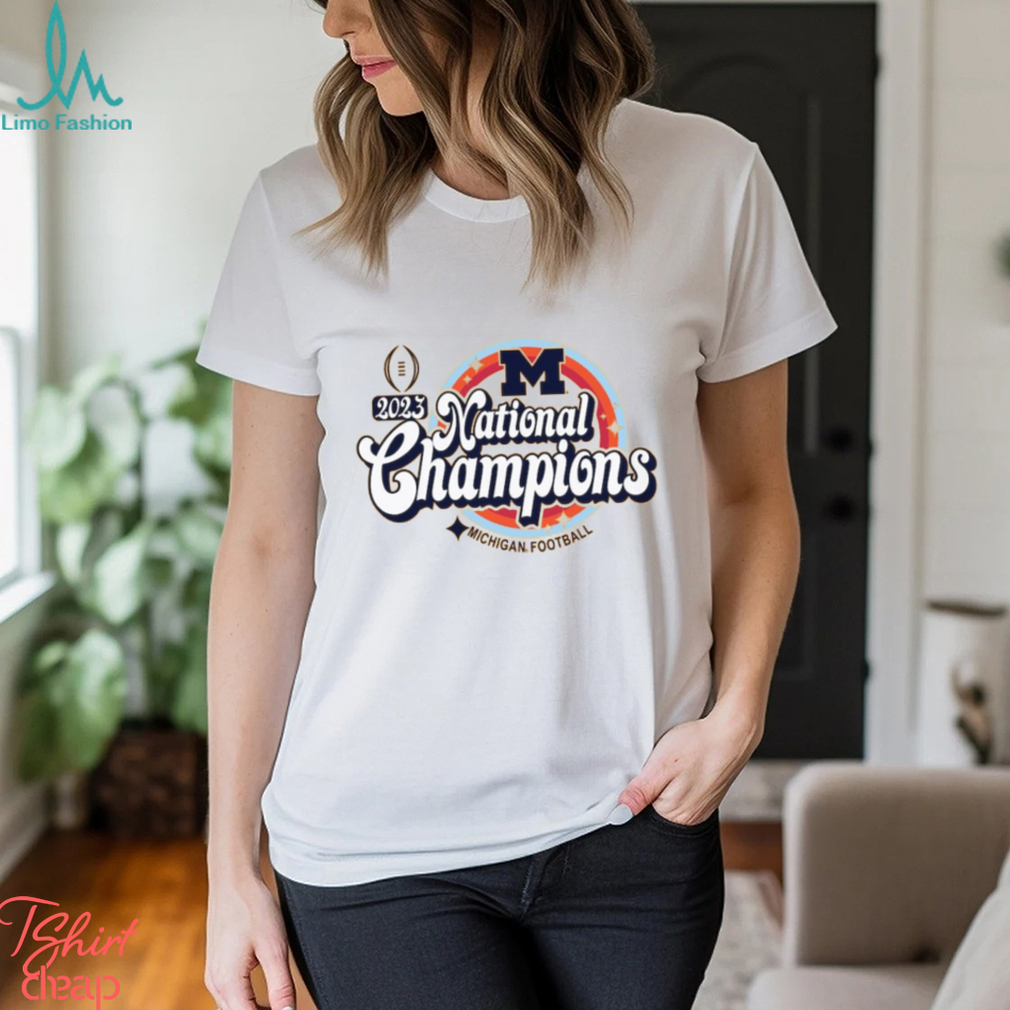Michigan Wolverines College Football Playoff 2023 National Champions Cropped Long Sleeve T Shirt Michigan Wolverines College Football Playoff 2023 National Champions Cropped Long Sleeve T Shirt