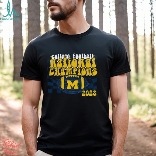Michigan Wolverines College Football Playoff 2023 National Champions Groovy Comfort Colors T Shirt