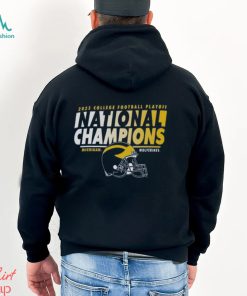 Michigan Wolverines College Football Playoff 2023 National Champions Helmet Shirt
