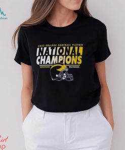 Michigan Wolverines College Football Playoff 2023 National Champions Helmet Shirt