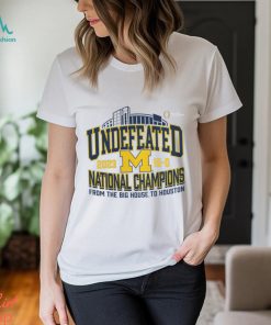 Michigan Wolverines College Football Playoff 2023 National Champions Hometown Tri Blend T Shirt
