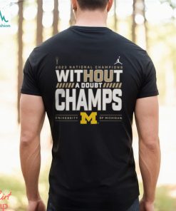 Michigan Wolverines College Football Playoff 2023 National Champions Locker Room Shirt