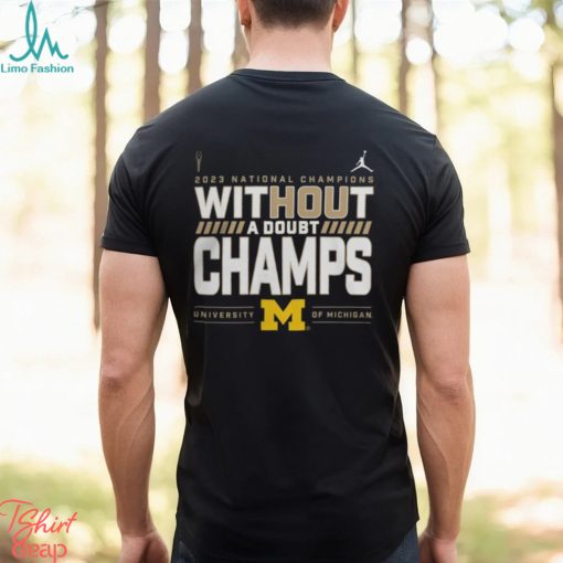 Michigan Wolverines College Football Playoff 2023 National Champions Locker Room Shirt