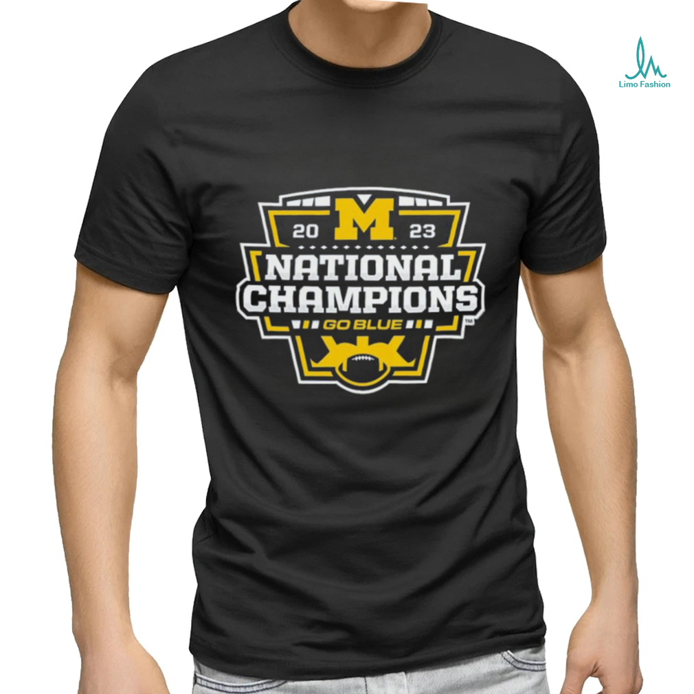 Michigan Wolverines College Football Playoff 2023 National Champions Logo Shirt Michigan Wolverines College Football Playoff 2023 National Champions Logo Shirt