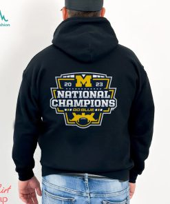 Michigan Wolverines College Football Playoff 2023 National Champions Logo T Shirt