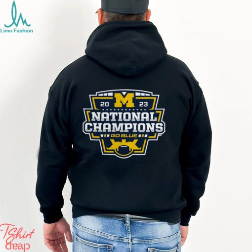Michigan Wolverines College Football Playoff 2023 National Champions Logo T Shirt