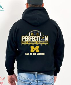 Michigan Wolverines College Football Playoff 2023 National Champions Perfect Season Schedule T Shirt