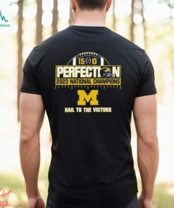 Michigan Wolverines College Football Playoff 2023 National Champions Perfect Season Schedule T Shirt