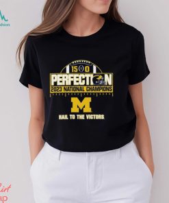Michigan Wolverines College Football Playoff 2023 National Champions Perfect Season Schedule T Shirt