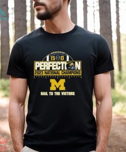 Michigan Wolverines College Football Playoff 2023 National Champions Perfect Season Schedule T Shirt