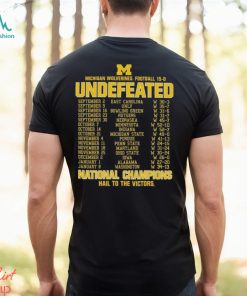 Michigan Wolverines College Football Playoff 2023 National Champions Perfect Season T Shirt