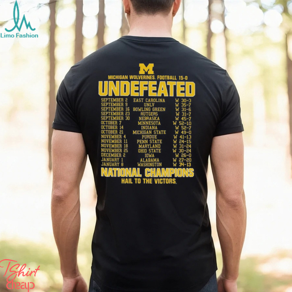 Michigan Wolverines College Football Playoff 2023 National Champions Perfect Season T Shirt Michigan Wolverines College Football Playoff 2023 National Champions Perfect Season T Shirt