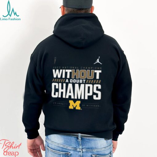 Michigan Wolverines College Football Playoff 2023 National Champions Room T Shirt