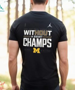 Michigan Wolverines College Football Playoff 2023 National Champions Room T Shirt