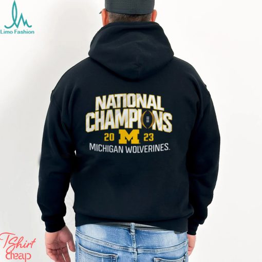 Michigan Wolverines College Football Playoff 2023 National Champions Schedule T Shirt