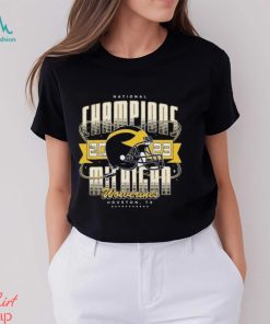 Michigan Wolverines College Football Playoff 2023 National Champions Space Helmet shirt
