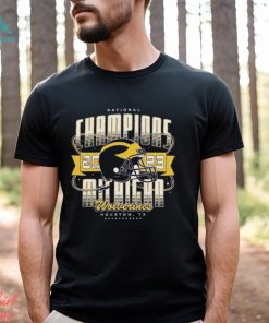 Michigan Wolverines College Football Playoff 2023 National Champions Space Helmet shirt