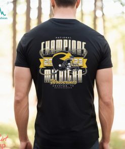 Michigan Wolverines College Football Playoff 2023 National Champions Space Helmet shirt