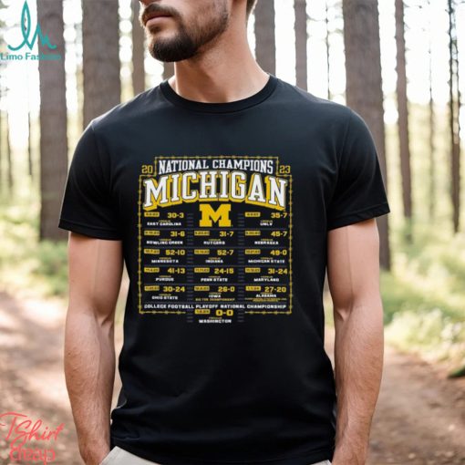 Michigan Wolverines College Football Playoff 2023 National Champions T Shirt