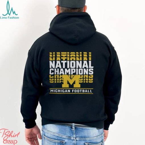 Michigan Wolverines College Football Playoff 2023 National Champions Tee Shirt