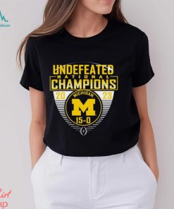 Michigan Wolverines College Football Playoff 2023 National Champions Undefeated T Shirt