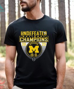 Michigan Wolverines College Football Playoff 2023 National Champions Undefeated T Shirt