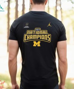 Michigan Wolverines College Football Playoff 2023 National Champions Velocity Legend Performance T Shirt