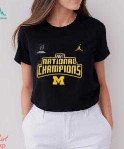 Michigan Wolverines College Football Playoff 2023 National Champions Velocity Legend Performance T Shirt