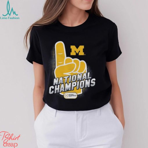 Michigan Wolverines College Football Playoff 2023 National One Champions T Shirt