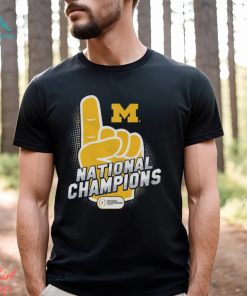Michigan Wolverines College Football Playoff 2023 National One Champions T Shirt