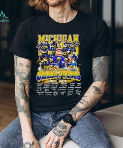 Michigan Wolverines College Football Playoff National Champions 2024 Signature T Shirt